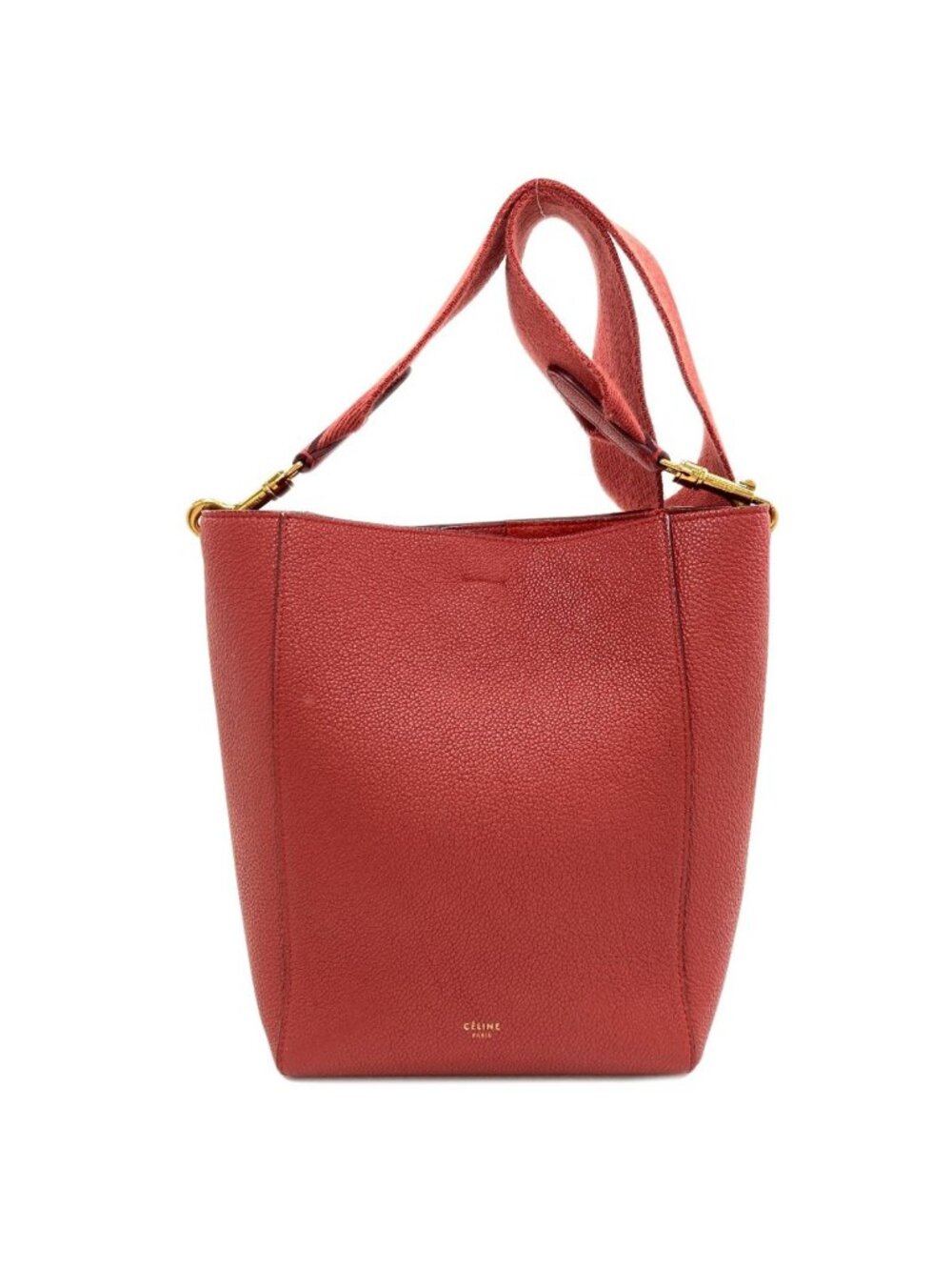 Celine Sangles Bucket Shoulder Bag Calf - Picture 1 of 15
